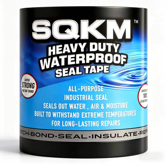 Waterproof Tape, Clear Thick Flexible Rubberized, Strong Adhesive Underwater Seal, Weather Resistant Leak Repair Tape - 3.94 in x 9.8 ft (1 Pack) for Indoor Outdoor Home RV Roof Plumbing Pool