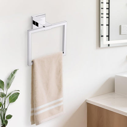 TURS Bathroom Hardware Set Black 4-Piece Towel Bar Set Include 24 Inch Towel Bar Hand Towel Holder Towel Hook Toilet Paper Holder with Shelf Wall Mounted Stainless Steel Bathroom Accessories Set
