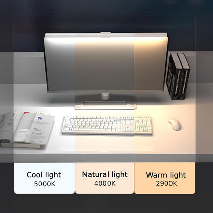 BY-J [2025 Upgraded Version Eye Protection Study Desk Lamp Student Desk Bedside Dressing Table Magnetic Wall-Mounted 42cm Long Cool Light Rechargeable Student Dormitory Children's Reading Light