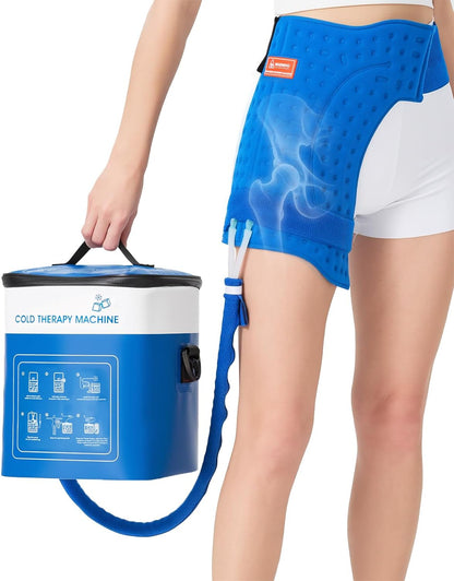 JOBYNA Leakproof Cold Therapy Knee Pad – Compatible Exclusively Ice Therapy Machine, Continuous Circulating Ice Knee Wrap for Post-Surgery Recovery, ACL, Meniscus Tear – No Gel Replacement Pad