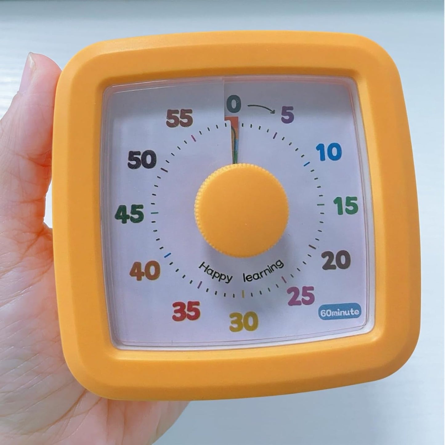 Visual Timer for Kids 60 Minute, Rainbow Countdown Clock with Silent Operation & Adjustable Alarm, Time Management Tool for Classroom, Kitchen, Toddler ADHD, Autism, Study, Pomodoro