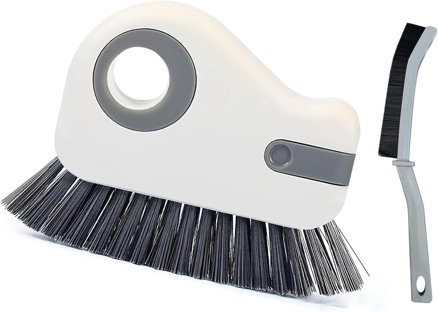 2pcs 2 in 1 Groove Cleaning Brush, Easy to Store Window Track Cleaning Tools, Multifunction Window Track Cleaner, Track Cleaning Tools Suitable for Sliding Door Tracks, Shutter Door Window Track