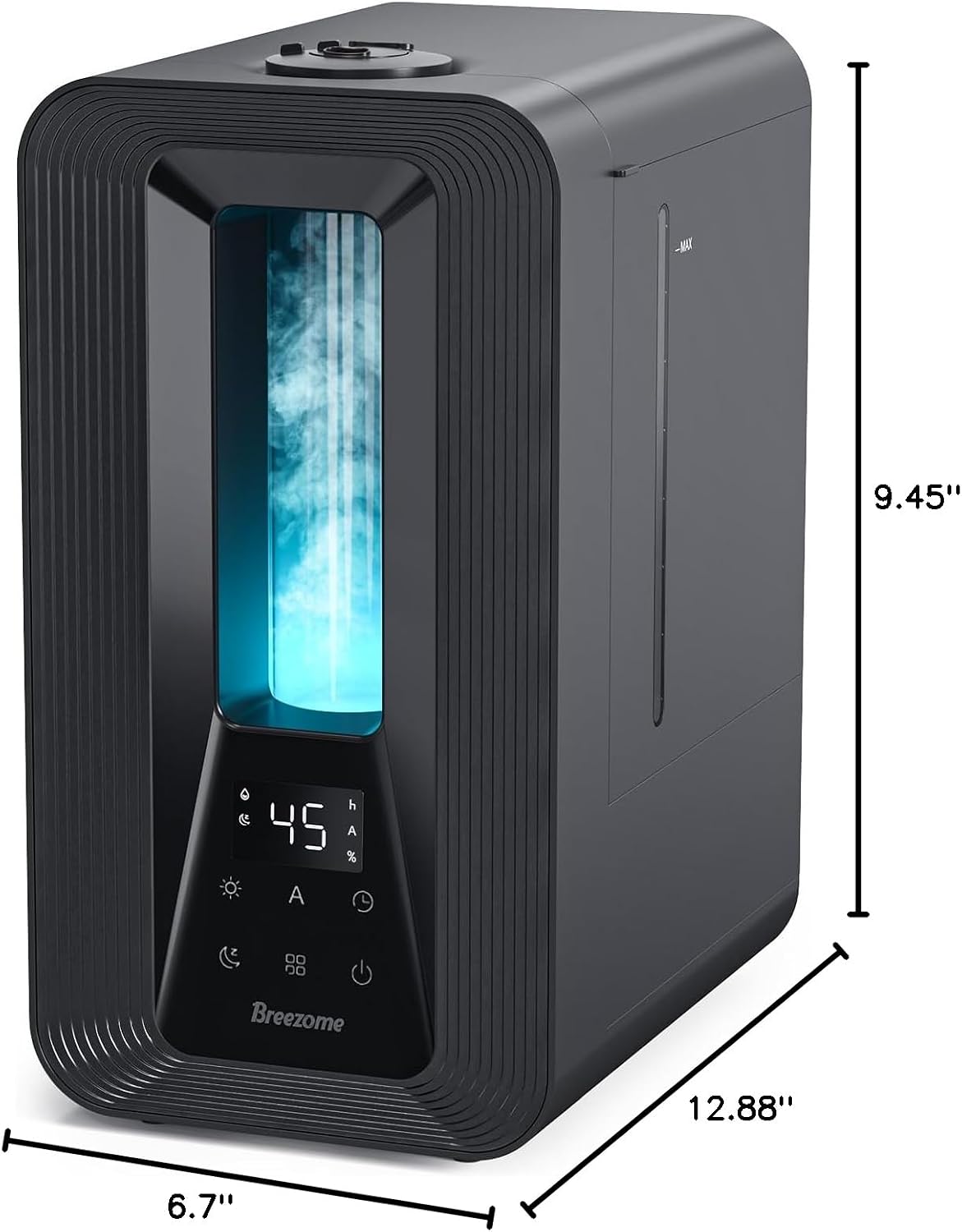 BREEZOME 6L Humidifiers for Bedroom, Cool Mist Top Fill Humidifier with Aroma Diffuser, Humidistat, Night Light, 50H Runtime, Quiet Ultrasonic Humidifiers for Home Large Room, Baby Nursery, Plants | Top Fill, Sleep Mode Ultrasonic Quiet 25dB, Aroma