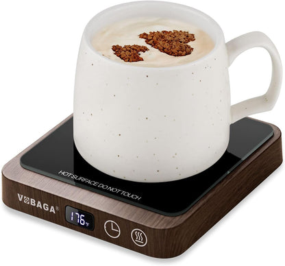 VOBAGA Mug Warmer, Coffee Cup Warmer for Desk with 5 Temp Settings & 2-12H Timer, Smart Candle Warmer & Coffee Warmer with Display for Fastest Heating Coffee, Cocoa, Ideal Coffee Gifts(No Cup)