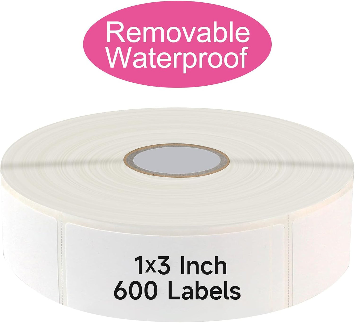 1200 Blank Removable Freezer Labels with Perforation Line for Easy Distribution and Use. Waterproof and Oil-Resistant, Suitable for Food Containers, Jars, and Kitchen Organization.(1 "x 3")