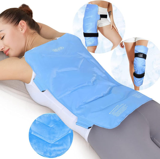 REVIX XXL Full Back Ice Pack Wrap, Large Gel Packs for Injuries Reusable