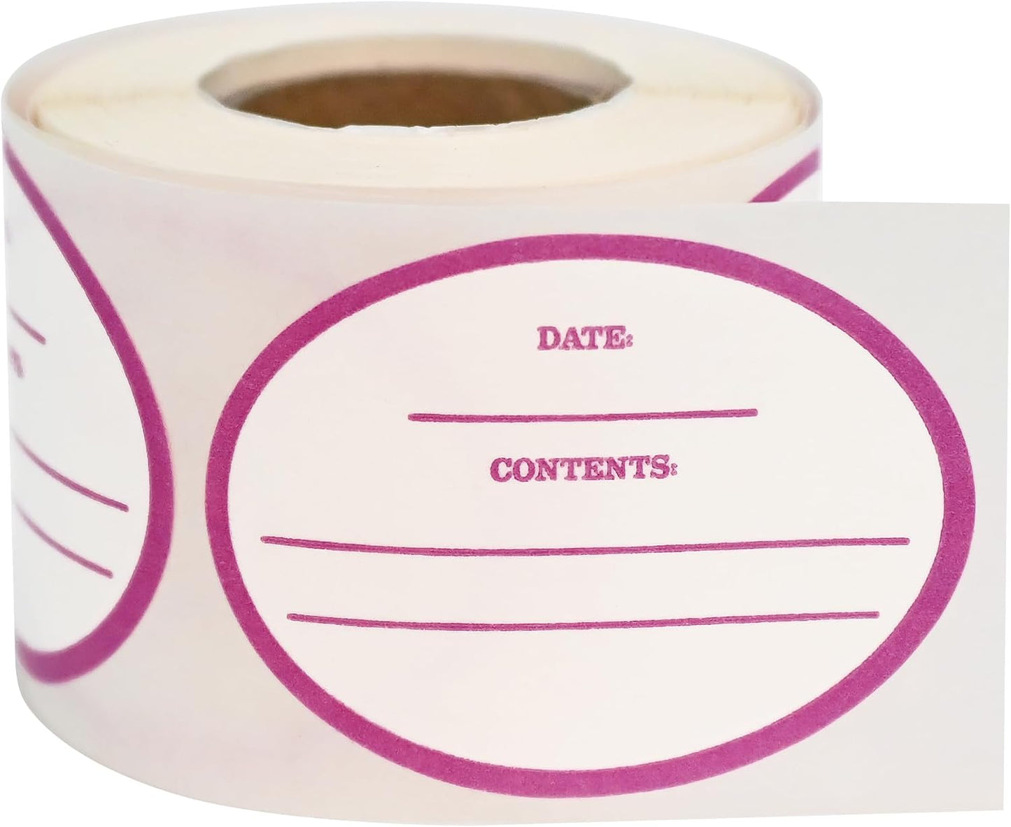 L LIKED 120 Stickers Dissolvable Food Labels for Containers 1 1/2" x 2 1/2" Canning Labels for Jars (Roll of 120) (1 Rolls)