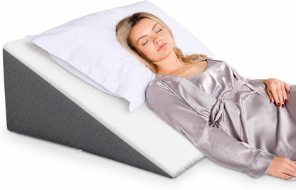 Kolbs Leg Elevation Pillow for After Surgery | Flat Top Bed Wedge Bolster Pillow for Legs | Foot, Knee, Ankle Elevation Post Surgery (Flat Top 7" Height)