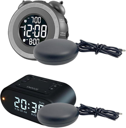 Super Loud Alarm Clock Bed Shaker for Heavy Sleepers Vibrating Clocks Beds Shaker Under Pillow Adults Teens Gift Clock Reminder Connector