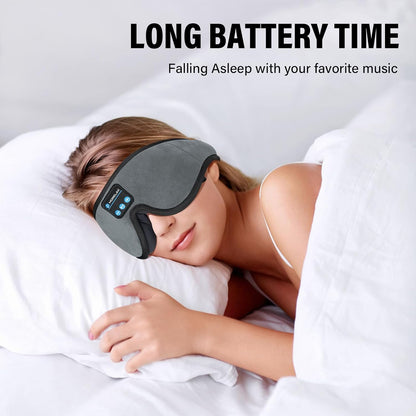 Sleep Headphones,Sleep Mask for Side Sleeper,3D Eye Mask for Sleeping with Stereo Speakers,Bluetooth Headphone,Perfect for Gifts for Women/Men Black