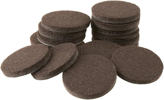 SOFTTOUCH "Self-Stick Furniture Round Felt Pads for Hard Surfaces – Protect Your Hard Floors from Furniture Scratches, 1-1/2"" Linen, Round (8 Pieces)" (4719395N)