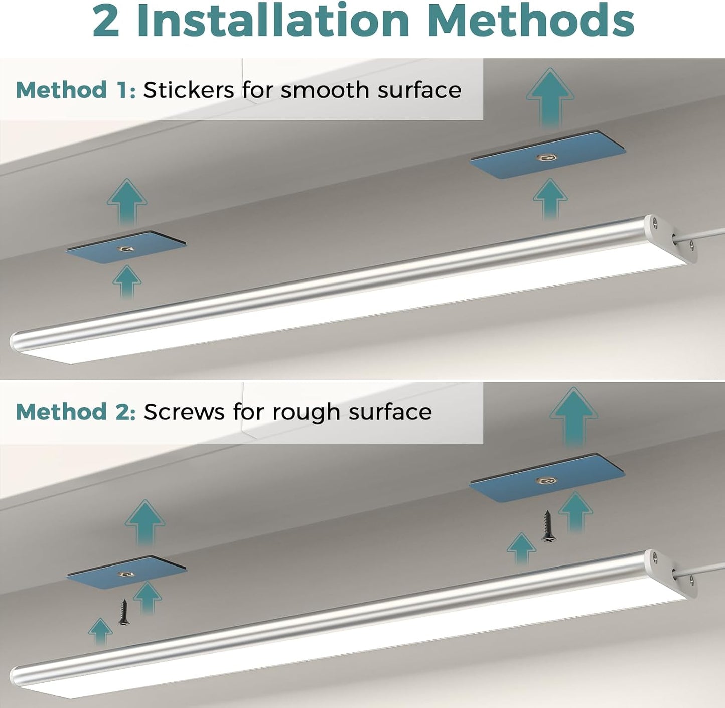 Motion Sensor Cabinet Lighting, 4500K Daylight, 3 Pack 12 inch Linkable