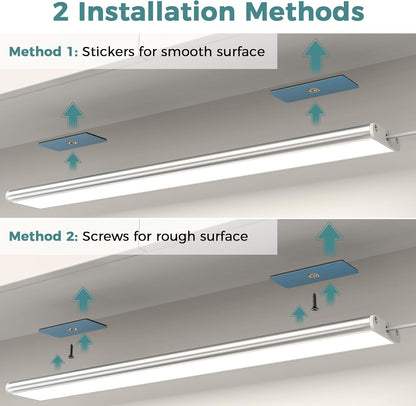 Motion Sensor Cabinet Lighting, 4500K Daylight, 3 Pack 12 inch Linkable