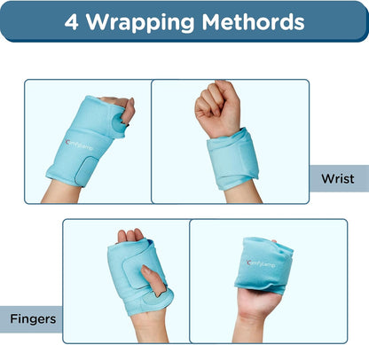 Comfytemp Wrist Ice Pack Wrap Carpal Tunnel Relief Wrist Brace, 2 Packs