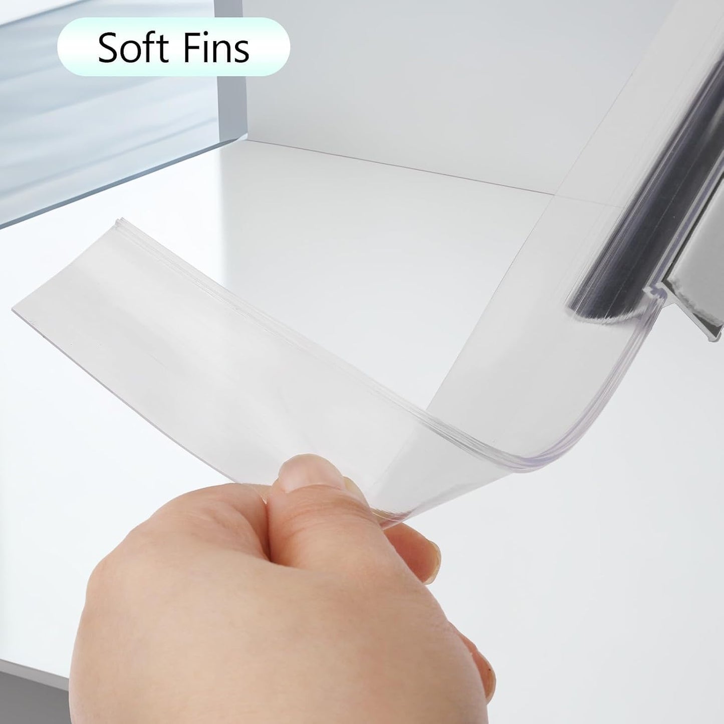 25" Shower Door Bottom Deflector for Chrome Framed Shower Door | Drip Rail Replacement with Vinyl Sweep,Attach pre adhesive installation tape and screws