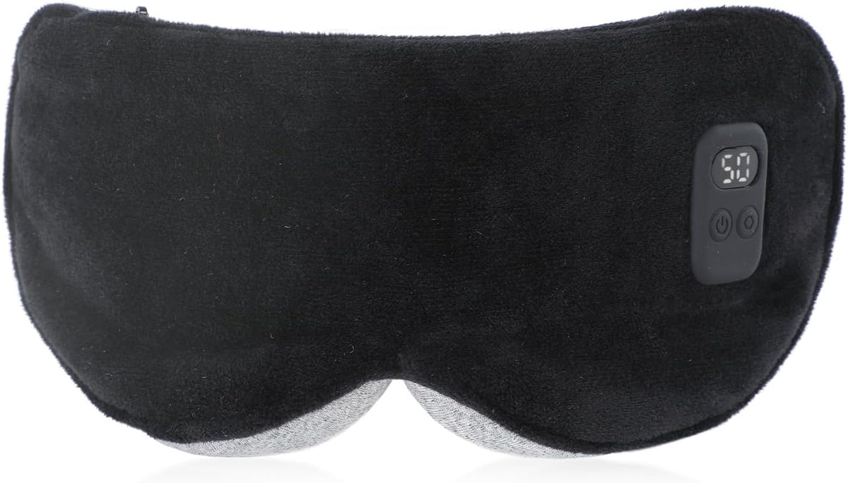 Aurya Heated Eye Mask for Dry Eyes, Cordless Warm Eye Mask with 3 Heat Levels & 4 Timer Settings for Blepharitis, Styes, Eye Relief, Rechargeable Wireless Heated Sleep Mask for Men Women, 9.25×4.13 IN