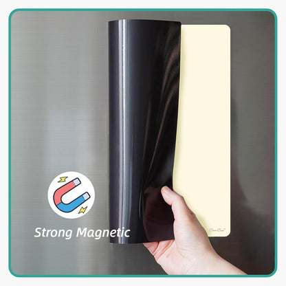 Magnetic Dry Erase Board – 8.5”x11” Reusable Lined Dry Erase List Board for Fridge 2 Pcs – Marker Included
