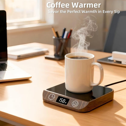 Coffee Mug Warmer & Candle Warmer 2-in-1, 46W Smart Cup Warmer for Desk | 6 Temperature Settings, 12-Hr Timer & 4-Hr Auto Shut-Off, Gift for Coffee Lovers, Home Office & Desk Warmer
