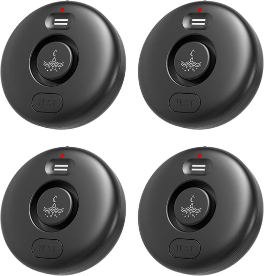 Smart Water Leak Detector for Home 3 Pack, Driping Leakage Flood Detectors | 120dB Loud, IP66, APP Push, Wireless Water Leak Alarm , 3 Water Sensors & 1 WiFi Gateway for Kitchen, Sink, Laundry