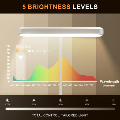 Rechargeable Book Light for Reading in Bed 25 LED - Eye Caring 15 Level Stepless Dimming, Extended 90Hrs Runtime, Lightweight Clip on Light, Gifts for Book Lovers, Black