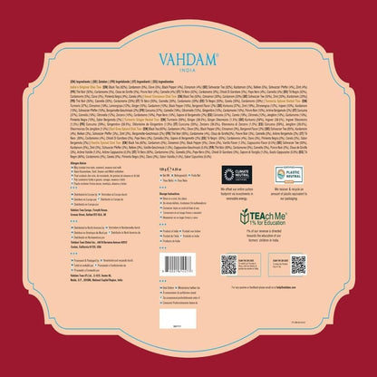 VAHDAM, Assorted Herbal Tea Sampler (18 Tea Bags, 9 Flavors) Caffeine-Free, Non-GMO | Double Infusion, Individually Enveloped Tea Bags | Herbal Tea Assortmen