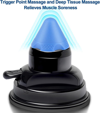 Massage Roller Ball, Neck Massager for Pain Relief, Deep Tissue Massage Tool, Sore Muscle Relief, Lymphatic Drainage, Tummy Tuck Post Surgery Supplies (Blue)