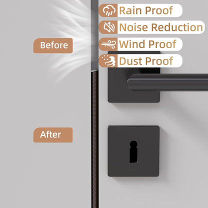 Kneelisa 118” Wedge-Shape Foam Window Weather Stripping Door Seal | Soundproofing Frame Winter Insulation Strip,Noise Cancelling Window Inserts,Door Gap Filler Light Blocker,White