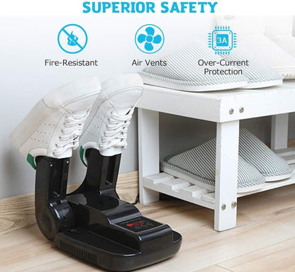 DR.PREPARE Boot Dryer Shoe Dryer Ozone, Glove Dryer & Boot Warmer with Heat Blower for Gloves, Hats, Socks, Ski Boots (Ozone)