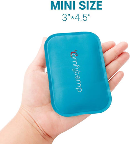 Small Ice Packs, 6 Pcs, Reusable Mini Gel Cold Packs for Injuries, Hot Cold Compress for Kid's Boo Boos, Headaches, Wisdom Teeth, Breastfeeding, Pain Relief, Fever, Mosquito Bite, First Aid 3" X 4.5"