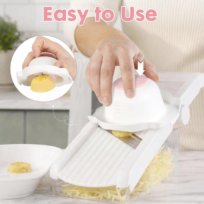 Kichvoe Pink Mandoline Slicer Guard Mandolin Hand Guard Safety Protector | 4.53×3.43 Inch Universal Slicer Hand Guard, Anti-Cut Finger Protector for Vegetable, Fruits, Safe for Beginner & Elderly