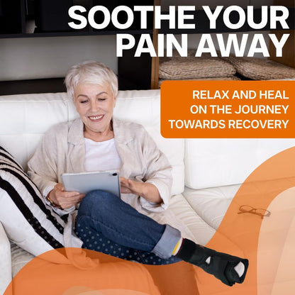 Foot & Ankle Pain Relief Hot/Cold Gel Wrap, Targets All Areas - Large