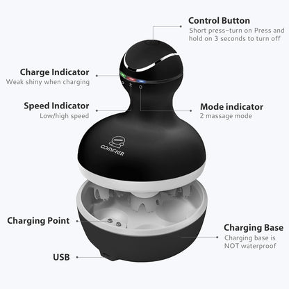 COMFIER Scalp Massager for Hair Growth, Electric Head Massager, Tangle-Free