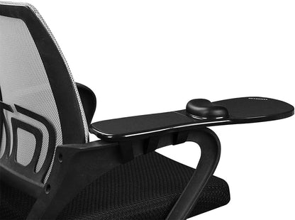 Home Office Computer Arm Rest Chair Armrest Mouse Pad Mat Wrist Support Black (Please Measure Chair arm Rest Size and Confirm Our Straps Size Before Ordering)