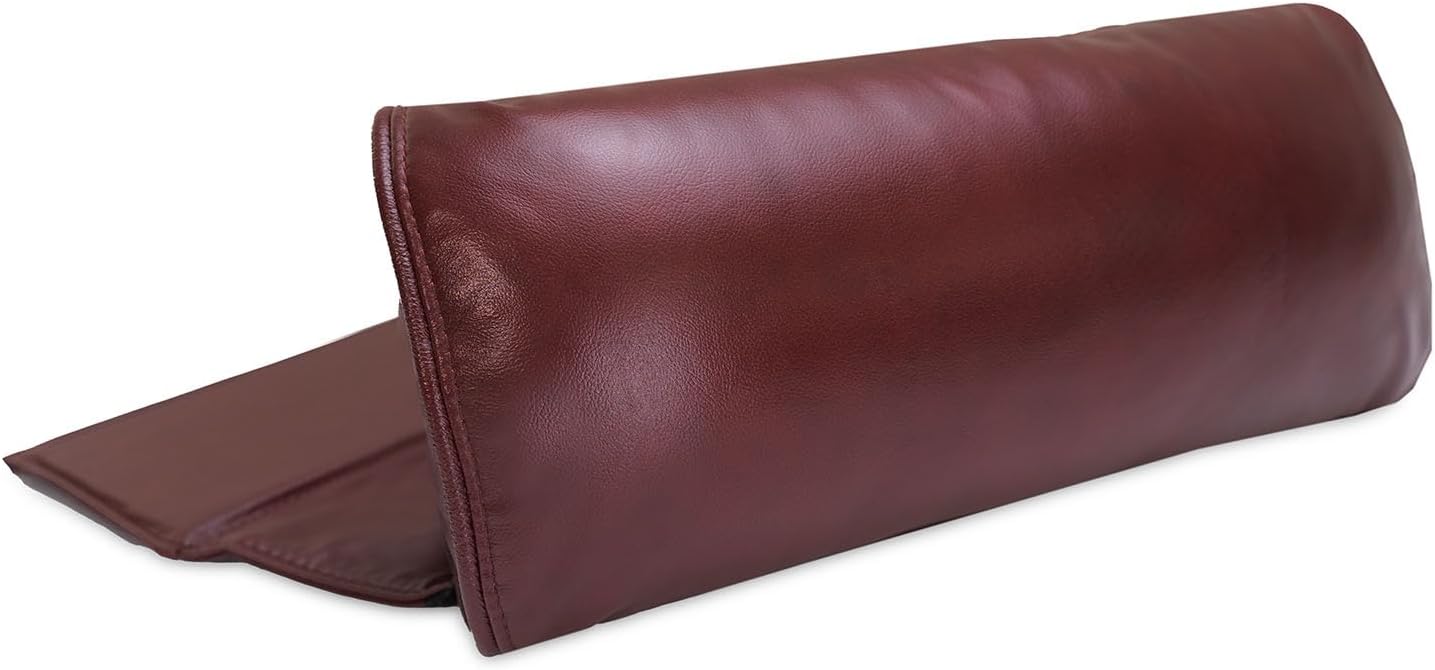 Octane Seating Pillow for Recliner Chairs | Diamond Stitching | Brown Italian Leather