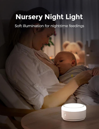 Momcozy Sound Machine for Baby | Portable White Noise Sound Machine for Sleep Rechargeable | 20 Sleep Sounds White Noise Machine with Nursery Night Light | Travel Sleep Sound Machine Battery Based