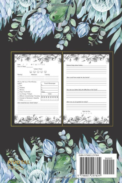 One Day At A Time: Mood Tracking Journal: Daily Wellness and Mental Health Prompt Journal, Diary & Tracker for Women and Teens