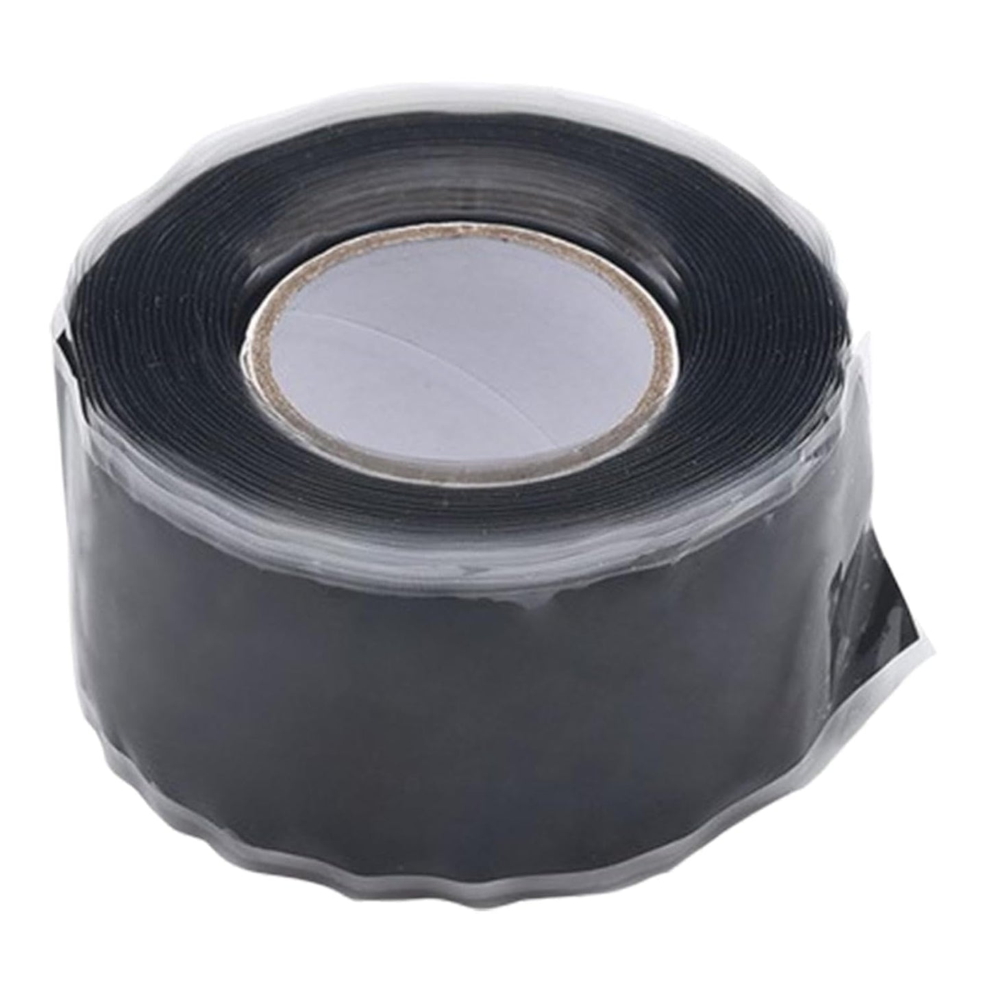 Black Self-Fusing Silicone Repair Tape, Waterproof Pipe Sealing Tape, Insulating Silicone Grip Tape, Rubber Hose Repair Tape, Stretch-Resistant Leak Stop Tape for Cars, Pipes, Hoses (1 Inch X 5 Ft)
