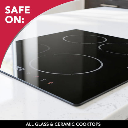 Weiman Daily Cooktop Cleaner & Degreaser, 2 Pack with Microfiber Cloth | Safe for Ceramic, Electirc, Gas & Induction Cooktop, Non-Abrasive Cleaner for Burnt-On Food & Grease, Scratch & Streak-Free