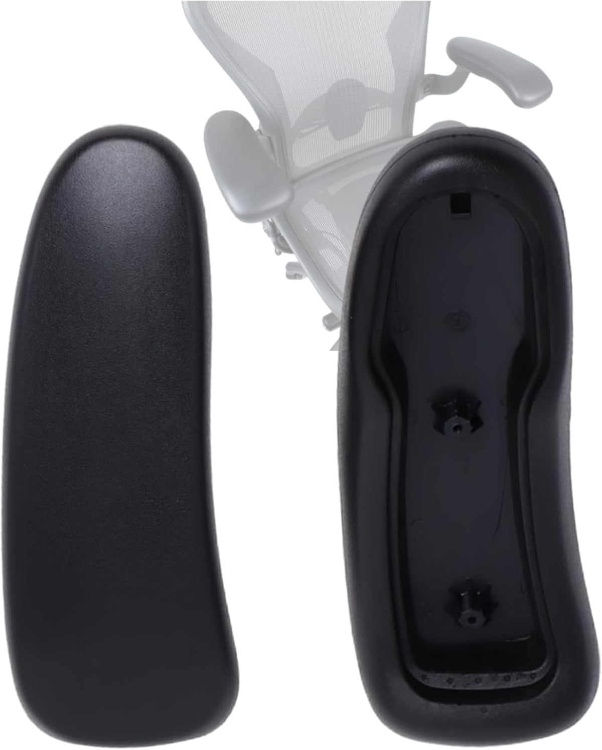 Office Chair Arm Pads for Aeron Chair Graphite, Polyurethane, 2 Pack
