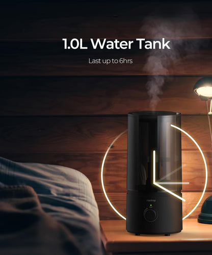 raydrop 1.7L Cool Mist Humidifier for Bedroom Nightstand
