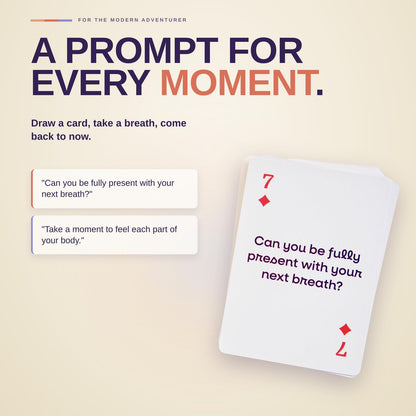 Lingo Mindfulness Playing Cards | Daily Mindfulness Prompts & Meditation Card Deck for Adults | Self-Care Gift for Stress Relief, Calm & Mental Wellness | Mindful Living Conversation Starter