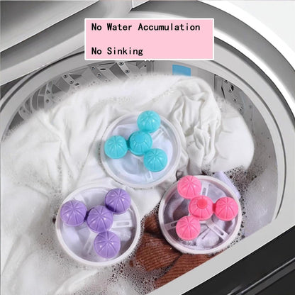 6 PCS Hair Filter Bag Floating Lint Catcher for Washing Machine Pet Hair Catcher Reusable Washing Hair Filter Cleaning Mesh Bag Dog Cat Hair Remover for Laundry(2 Styles