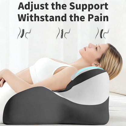 Memory Foam Wedge Pillow - Ergonomic Reading & Bed Wedge Pillow for Sleeping, Back Support, Acid Reflux, and Leg Elevation - Multi-Level Support with Removable & Washable Cover (Gray)