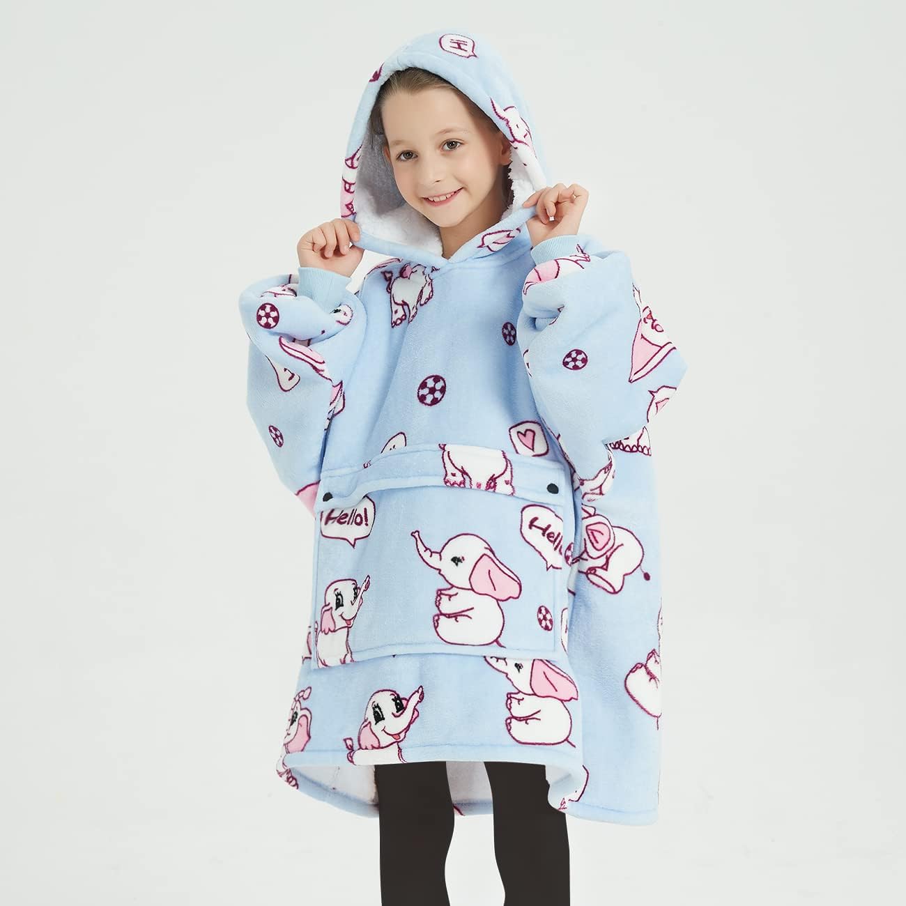 Wearable Blanket Hoodie for Adults With Pocket Strawberry Hoodie | Sherpa, Fuzzy Blanket Hoodie, Oversized Sweatshirt Blanket, Kangaroo Pouch, Cute Birthday Gifts for Sister, Cute Stuff
