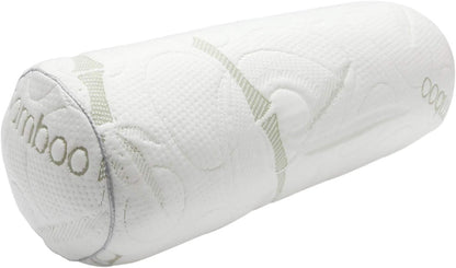 Kingnex Cylinder Bolster Roll Pillow for Sleeping on Back or Side 18x6