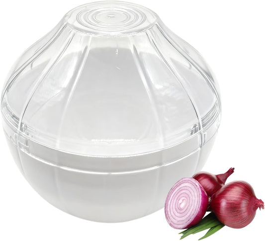 Onion Keeper, Onion Storage Containers, Garlic Shaped Food Saver, Fruit & Vegetable Storage Holder, Sealing Box for Refrigerators