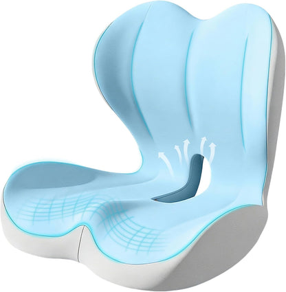 Seat Cushion for Office Chair, Ergonomic Cushion with Lumbar Support Pillow