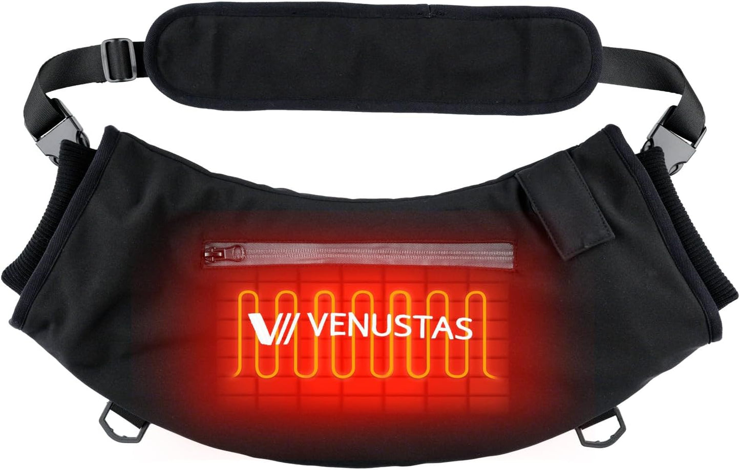 Venustas Heated Hand Muff with Rechargeable Battery, Electric Hand Warmer Pouch for Football, Hunting, Heats Up to 15HRS