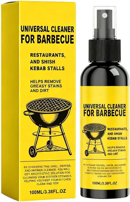 Grill Cleansing Spray, BBQ Cleaner Multi Purpose Kitchen Degreaser, Oven Stove Air Fryer Cleaning Fluid for Stubborn Burnt Grease Stains Indoor Outdoor Home Cooking Surfaces