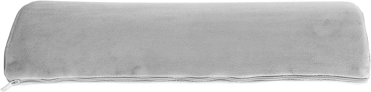 SUNGOOYUE Knee Pillow for Back Sleeping Memory Foam Half Moon Bolster Pillow for Legs Washable Cover Multi Use for Knee Ankle Foot Waist Neck Home Bed Office Nap